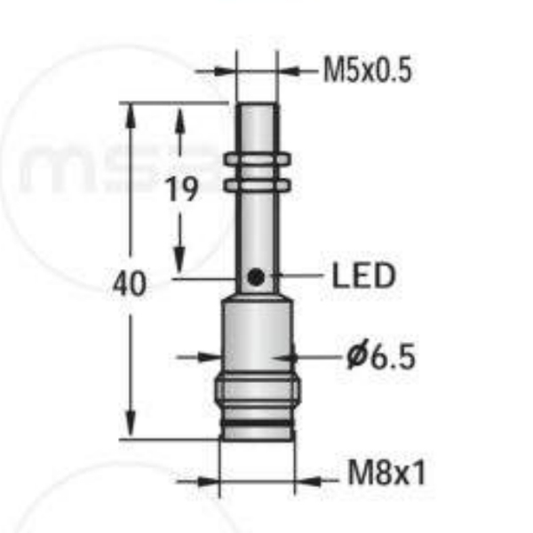 SISF1-M051.5P-OPU3 габариты